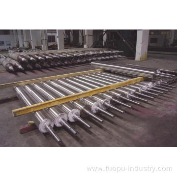 Cast hearth roller for steel mill